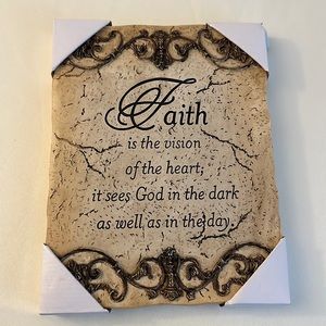 Hanging decor- Faith saying